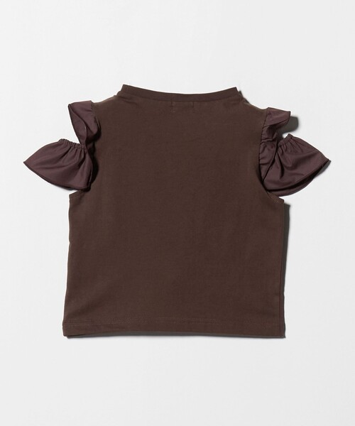 green label relaxing（グリーンレーベルリラクシング）の「【スタメンシリーズ】HC ショルダースリット Tシャツ / キッズ 100cm-160cm（Tシャツ/カットソー・キッズ・ライトブルー/ダークグレー/ライラック/オフホワイト/ブラウン系/ブラック・160cm/150cm/140cm/130cm/120cm/100cm/110cm）」の11枚目の写真