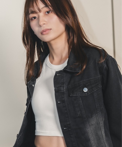 madrepadre(マドレパドレ)の「ヴィンテージウォッシュデニムジャケット(デニムジャケット・レディース・ネイビー/ブラック・SMALL/MEDIUM)」の13枚目の写真