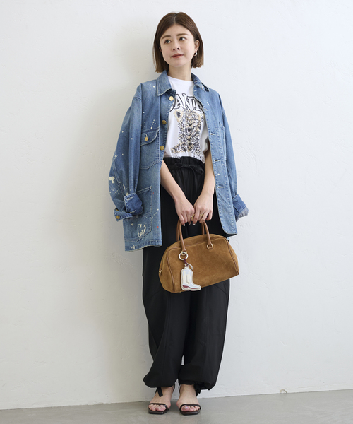 GANNI / ガニー Basic Jersey Leopard Relaxed Tシャツ（Tシャツ