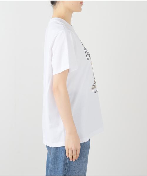 GANNI（ガニー）の「GANNI / ガニー Basic Jersey Leopard Relaxed Tシャツ（Tシャツ/カットソー・レディース・ホワイト・FREE）」の11枚目の写真