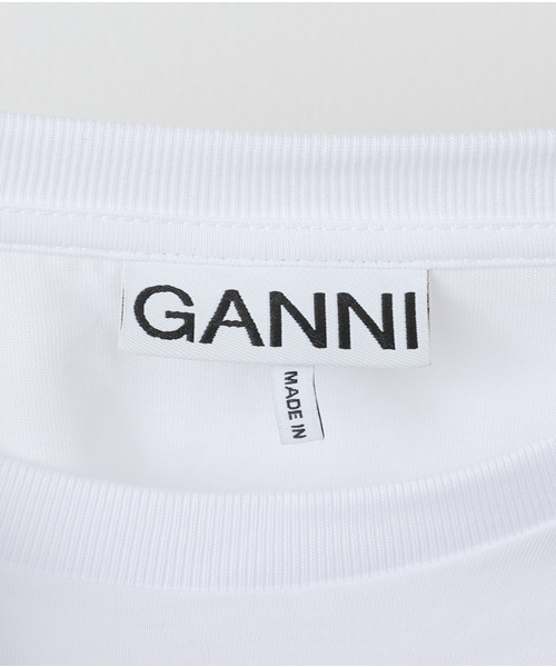 ♡GANNI♡送料・関税込 Leopardリラックス Tシャツ GANNI tシャツ GANNI/ガニー Basic Jersey Leopard Relaxed T