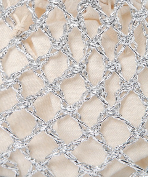 LAKOLE（ラコレ）の「メタリックメッシュワンハンドルバッグ / 286388（かごバッグ・レディース・シルバー/ブラック・FREE）」の20枚目の写真