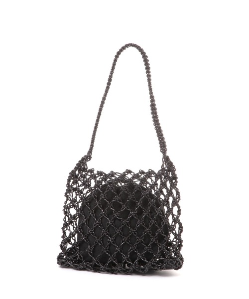 LAKOLE（ラコレ）の「メタリックメッシュワンハンドルバッグ / 286388（かごバッグ・レディース・シルバー/ブラック・FREE）」の4枚目の写真