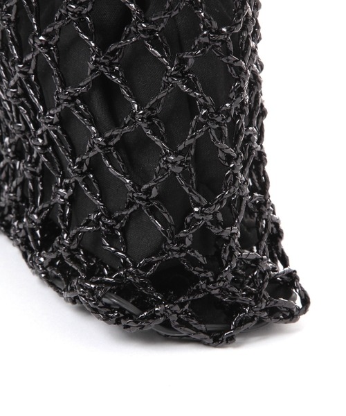 LAKOLE（ラコレ）の「メタリックメッシュワンハンドルバッグ / 286388（かごバッグ・レディース・シルバー/ブラック・FREE）」の7枚目の写真