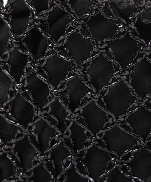 LAKOLE（ラコレ）の「メタリックメッシュワンハンドルバッグ / 286388（かごバッグ・レディース・シルバー/ブラック・FREE）」の8枚目の写真