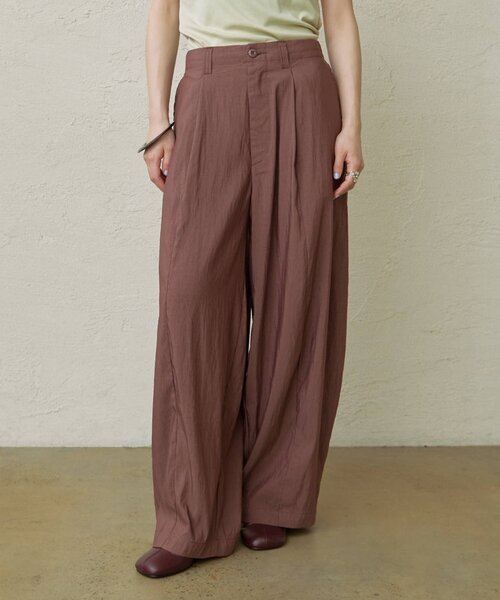 Omekashi（オメカシ）の「ドロストカーブパンツ（チノパンツ・レディース・チャコールグレー/ベージュ/カーキ/ピンク/ブラウン・38/36/PS）」の3枚目の写真