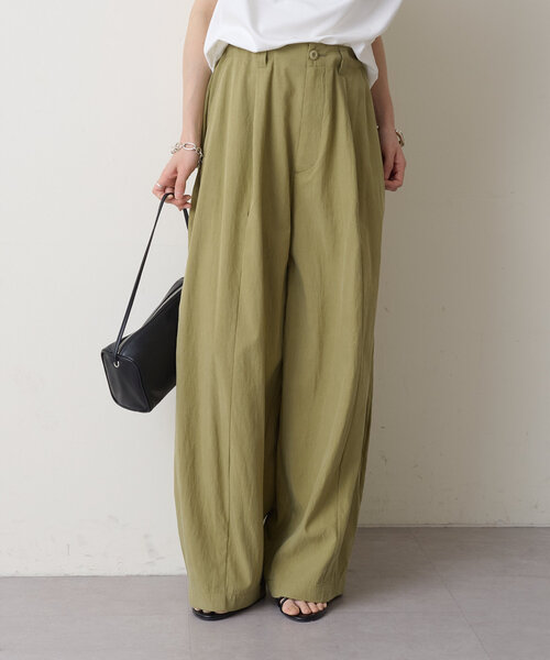 Omekashi（オメカシ）の「ドロストカーブパンツ（チノパンツ・レディース・チャコールグレー/ベージュ/カーキ/ピンク/ブラウン・38/36/PS）」の4枚目の写真