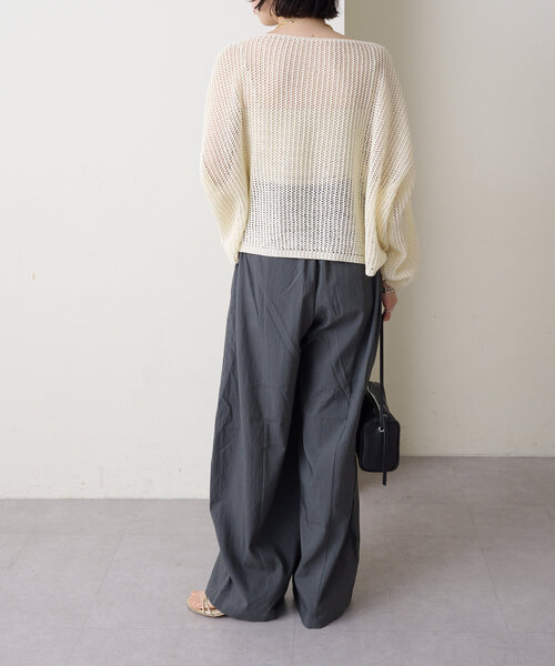 Omekashi（オメカシ）の「ドロストカーブパンツ（チノパンツ・レディース・チャコールグレー/ベージュ/カーキ/ピンク/ブラウン・38/36/PS）」の11枚目の写真