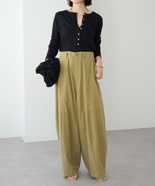 ドロストカーブパンツ（チノパンツ）｜Omekashi（オメカシ）の