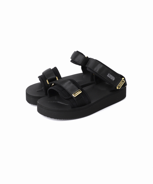 【新品】suicoke L’Appartement別注ブラックサンダル 別注》【SUICOKE/スイコック】CEL-PO LESS：サンダル（サンダル