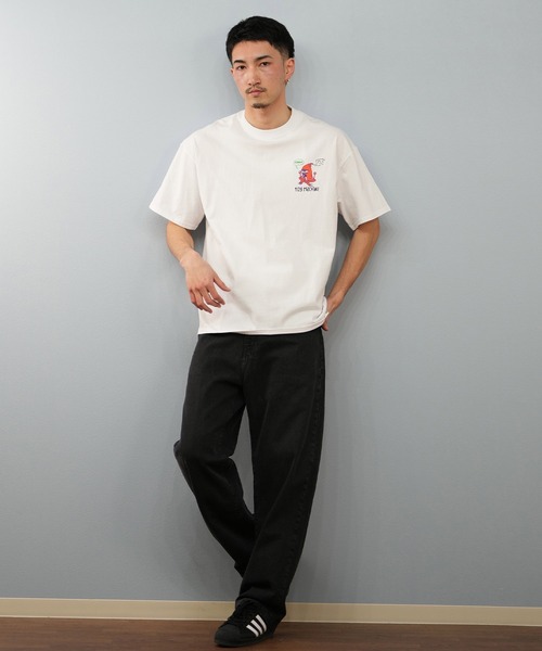 TOY　MACHINE（トイ　マシーン）の「【ムラサキスポーツ限定】TOY MACHINE/トイマシーン 半袖Tシャツ ビッグシルエット バックプリント Tシャツ MTMSFST7（Tシャツ/カットソー・メンズ・ホワイト/ブラック/オリーブ・M/L/XL）」の6枚目の写真