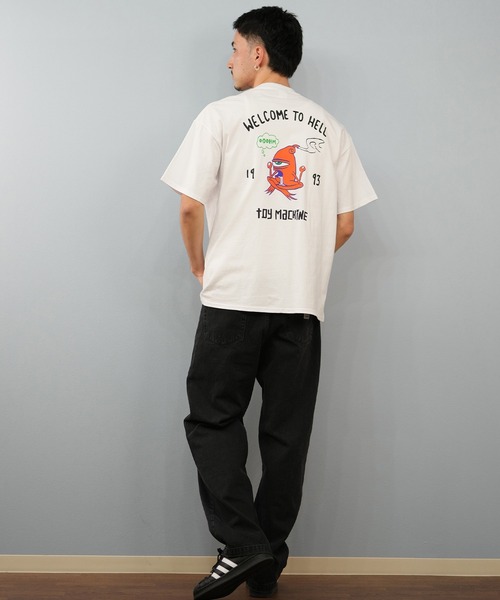 TOY　MACHINE（トイ　マシーン）の「【ムラサキスポーツ限定】TOY MACHINE/トイマシーン 半袖Tシャツ ビッグシルエット バックプリント Tシャツ MTMSFST7（Tシャツ/カットソー・メンズ・ホワイト/ブラック/オリーブ・M/L/XL）」の7枚目の写真
