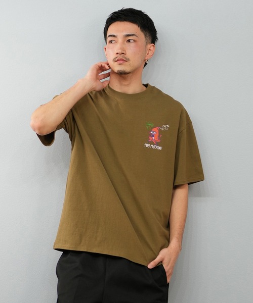 TOY　MACHINE（トイ　マシーン）の「【ムラサキスポーツ限定】TOY MACHINE/トイマシーン 半袖Tシャツ ビッグシルエット バックプリント Tシャツ MTMSFST7（Tシャツ/カットソー・メンズ・ホワイト/ブラック/オリーブ・M/L/XL）」の12枚目の写真