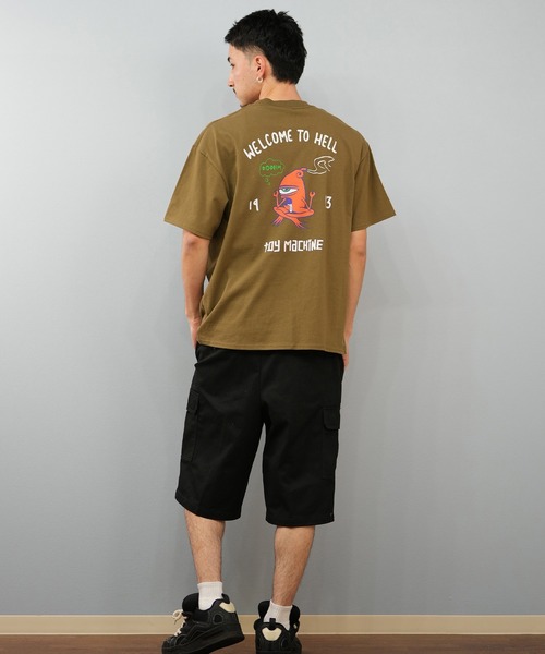 TOY　MACHINE（トイ　マシーン）の「【ムラサキスポーツ限定】TOY MACHINE/トイマシーン 半袖Tシャツ ビッグシルエット バックプリント Tシャツ MTMSFST7（Tシャツ/カットソー・メンズ・ホワイト/ブラック/オリーブ・M/L/XL）」の15枚目の写真