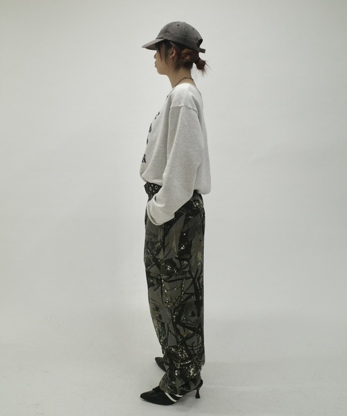 WHO'S WHO gallery（フーズフーギャラリー）の「【セットアップ対応/2サイズ】KOOKY'N M-65型ワイドカーゴパンツ（カーゴパンツ・メンズ・ブラウン/オリーブ・LARGE/MEDIUM）」の8枚目の写真