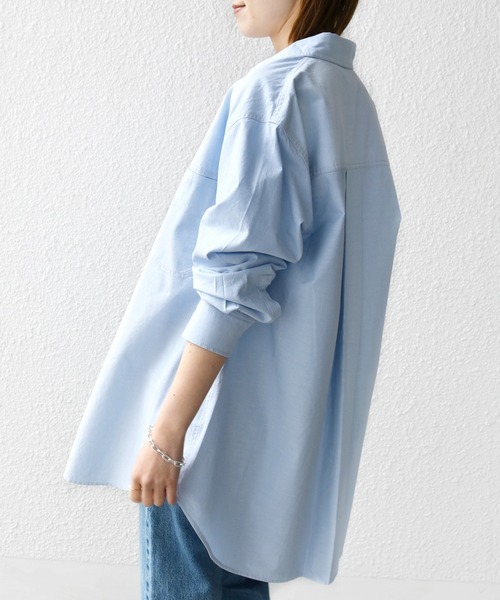 SHIPS.me(シップスミー)の「【ZOZO限定】SHIPS.me:ダンガリー ビッグ シャツ(シャツ/ブラウス・レディース・ライトブルー/ホワイト/ネイビー・S/M/L/XL)」の18枚目の写真