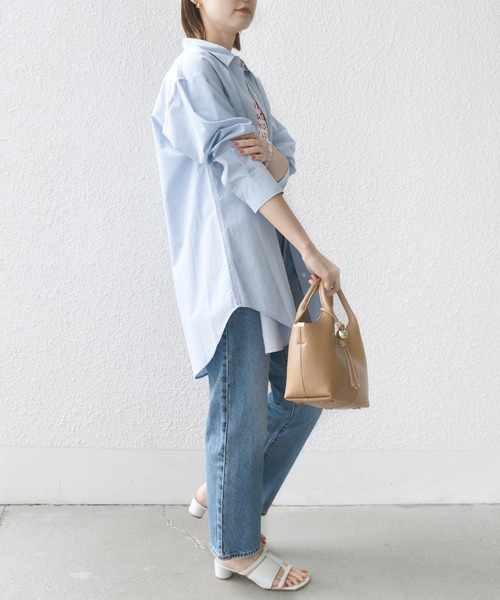 SHIPS.me(シップスミー)の「【ZOZO限定】SHIPS.me:ダンガリー ビッグ シャツ(シャツ/ブラウス・レディース・ライトブルー/ホワイト/ネイビー・S/M/L/XL)」の15枚目の写真