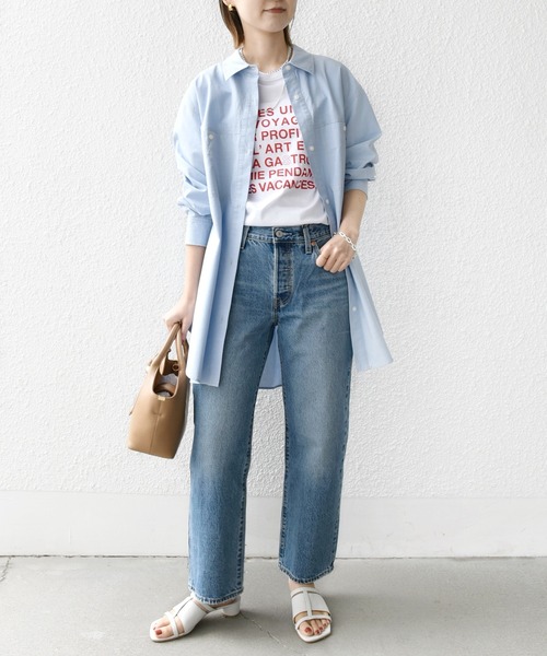 SHIPS.me(シップスミー)の「【ZOZO限定】SHIPS.me:ダンガリー ビッグ シャツ(シャツ/ブラウス・レディース・ライトブルー/ホワイト/ネイビー・S/M/L/XL)」の16枚目の写真