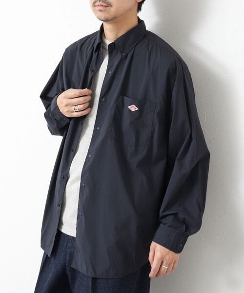 DANTON（ダントン）の「【DANTON/ダントン】DOT BUTTON B.D. SHIRT LS 25SS（シャツ/ブラウス・メンズ・キナリ/ダークネイビー・40/42/44/38）」の2枚目の写真
