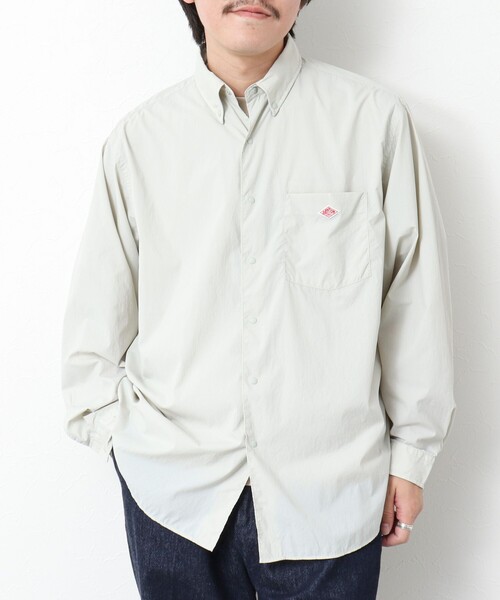 DANTON（ダントン）の「【DANTON/ダントン】DOT BUTTON B.D. SHIRT LS 25SS（シャツ/ブラウス・メンズ・キナリ/ダークネイビー・40/42/44/38）」の4枚目の写真