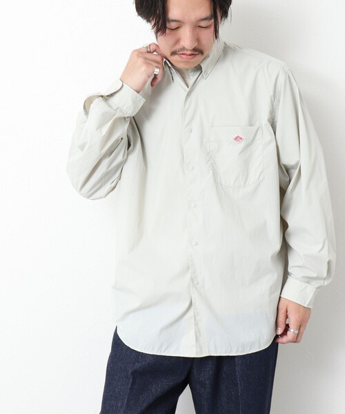 DANTON（ダントン）の「【DANTON/ダントン】DOT BUTTON B.D. SHIRT LS 25SS（シャツ/ブラウス・メンズ・キナリ/ダークネイビー・40/42/44/38）」の5枚目の写真