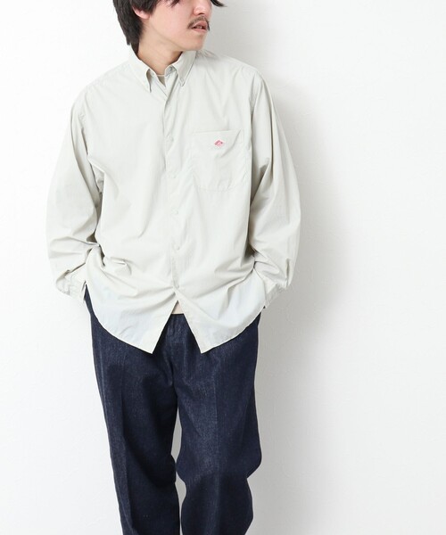 DANTON（ダントン）の「【DANTON/ダントン】DOT BUTTON B.D. SHIRT LS 25SS（シャツ/ブラウス・メンズ・キナリ/ダークネイビー・40/42/44/38）」の8枚目の写真