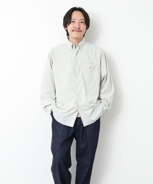 DANTON（ダントン）の「【DANTON/ダントン】DOT BUTTON B.D. SHIRT LS 25SS（シャツ/ブラウス・メンズ・キナリ/ダークネイビー・40/42/44/38）」の13枚目の写真