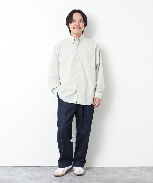 DANTON（ダントン）の「【DANTON/ダントン】DOT BUTTON B.D. SHIRT LS 25SS（シャツ/ブラウス・メンズ・キナリ/ダークネイビー・40/42/44/38）」の14枚目の写真