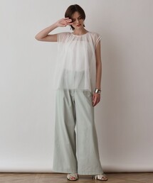 Diagram（ダイアグラム）の「チュールタックノースリーブ（シャツ/ブラウス）」