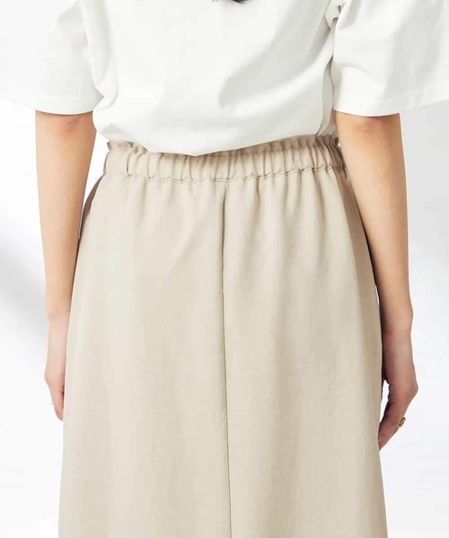 a.v.v（アーヴェヴェ）の「【洗える/UVカット/接触冷感】麻調ナロースカート（スカート・レディース・ベージュ/ネイビー・36/38/40/42/34）」の7枚目の写真
