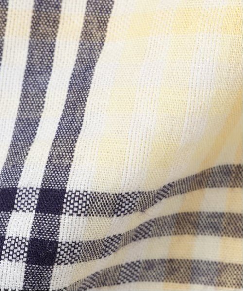 kladskap（クレードスコープ）の「恐竜オーバーサイズチェック半袖シャツ（シャツ/ブラウス・キッズ・イエロー/ブルー・100cm/110cm/120cm/130cm/90cm）」の9枚目の写真