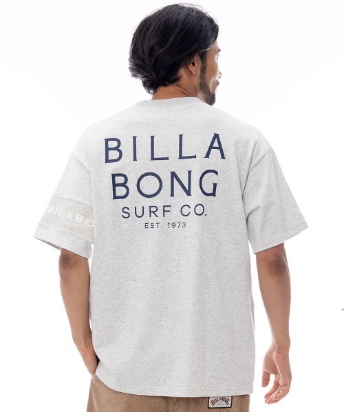 BILLABONG（ビラボン）の「BILLABONG メンズ ONE TIME LINE Tシャツ 【2025年春夏モデル】/ビラボンバックプリントドロップショルダー半袖Tシャツ（Tシャツ/カットソー・メンズ・ブラック/ホワイト/グレー・MEDIUM/SMALL/X-LARGE/LARGE）」の3枚目の写真