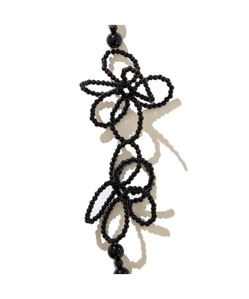 Casselini(キャセリーニ)の「Casselini Flower Beads Mobile Shoulder(キャセリーニ フラワービーズモバイルショルダー)(スマホグッズ・メンズ・ブラック/ホワイト/シルバー・FREE)」の8枚目の写真