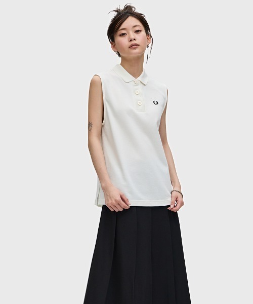 【新品未使用】フレッドペリー　ポロシャツ　ノースリーブ Sleeveless Pique Shirt／ノースリーブポロシャツ（ポロシャツ