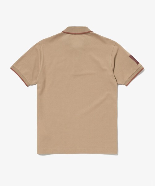 LACOSTE(ラコステ)の「スリーブネームパッチ 配色ライン鹿の子地ポロシャツ(ポロシャツ・メンズ・グレイッシュブルー/ブラウン/ダークブルー・2/3/5/4)」の9枚目の写真