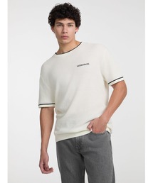 GUESS JEANS(QXW[Y)GUESS JEANS Ss Cn Guess J Emb Sweater TVc(TVc/Jbg\[)