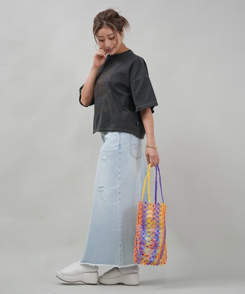 ムラサキスポーツ(ムラサキスポーツ)の「Lila&Fleur/リラアンドフルール トートバッグ Always Bag メッシュ RF064(トートバッグ・レディース・パープル系/マルチ/オレンジ系/ピンク系/グリーン系・FREE)」の17枚目の写真