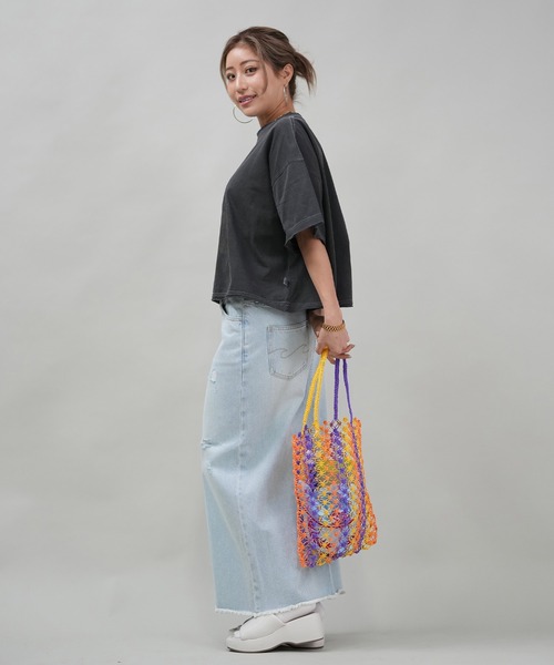 ムラサキスポーツ(ムラサキスポーツ)の「Lila&Fleur/リラアンドフルール トートバッグ Always Bag メッシュ RF064(トートバッグ・レディース・パープル系/マルチ/オレンジ系/ピンク系/グリーン系・FREE)」の18枚目の写真