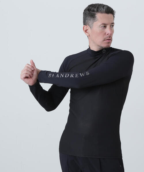 St ANDREWS(セントアンドリュース)の「【St ANDREWS】ツインコットUV×SUNPROFITメッシュ長袖ハイネックカットソー (MENS)(Tシャツ/カットソー・メンズ・ホワイト・L/M)」の2枚目の写真