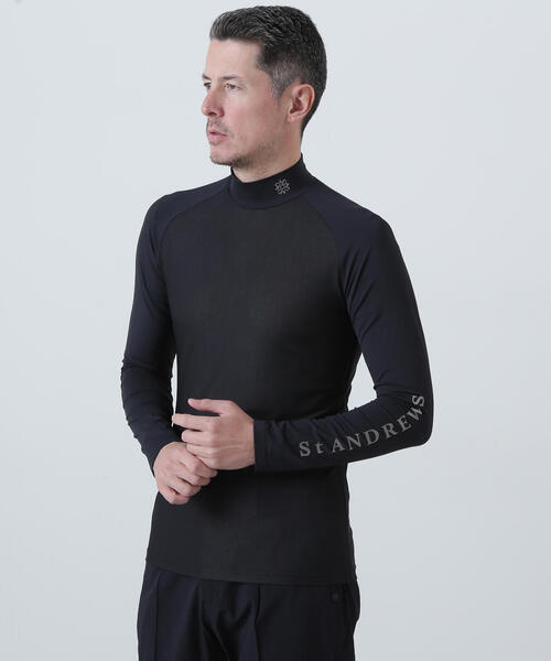 St ANDREWS(セントアンドリュース)の「【St ANDREWS】ツインコットUV×SUNPROFITメッシュ長袖ハイネックカットソー (MENS)(Tシャツ/カットソー・メンズ・ホワイト・L/M)」の3枚目の写真