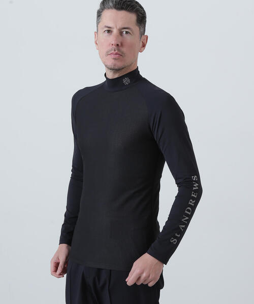 St ANDREWS(セントアンドリュース)の「【St ANDREWS】ツインコットUV×SUNPROFITメッシュ長袖ハイネックカットソー (MENS)(Tシャツ/カットソー・メンズ・ホワイト・L/M)」の4枚目の写真