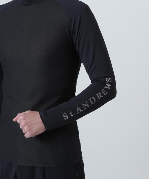 St ANDREWS(セントアンドリュース)の「【St ANDREWS】ツインコットUV×SUNPROFITメッシュ長袖ハイネックカットソー (MENS)(Tシャツ/カットソー・メンズ・ホワイト・L/M)」の8枚目の写真