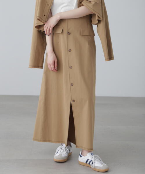 FREE'S MART(フリーズマート)の「【3サイズ展開XS-M】〈セットアップ対応〉アクセントボタンフレアスカート【低身長サイズ有】(スカート・レディース・ベージュ/ホワイト・X-SMALL/SMALL/MEDIUM)」の20枚目の写真