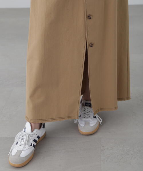 FREE'S MART(フリーズマート)の「【3サイズ展開XS-M】〈セットアップ対応〉アクセントボタンフレアスカート【低身長サイズ有】(スカート・レディース・ベージュ/ホワイト・X-SMALL/SMALL/MEDIUM)」の5枚目の写真