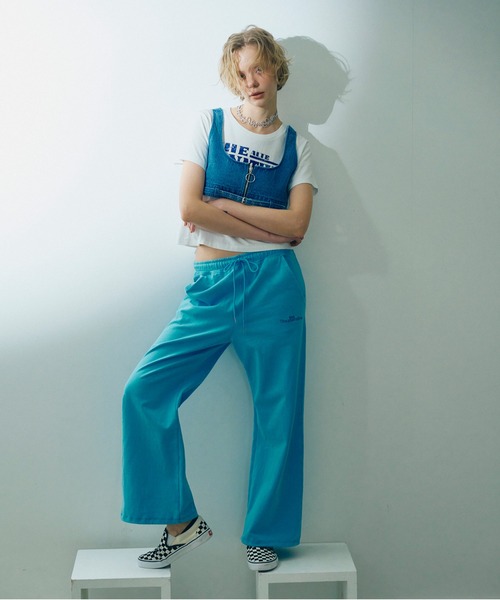 RNA（アールエヌエー）の「R4331 ヘビー天竺バギースウェット（その他パンツ・レディース・ブルー/ブラウン/ピンク・MEDIUM）」の2枚目の写真