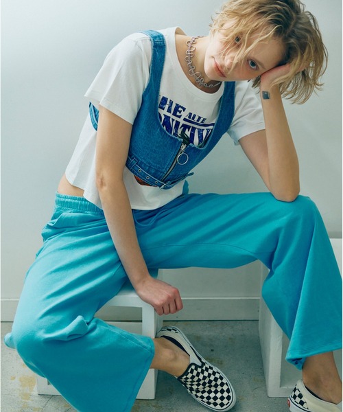 RNA（アールエヌエー）の「R4331 ヘビー天竺バギースウェット（その他パンツ・レディース・ブルー/ブラウン/ピンク/パープル/オレンジ/ネイビー・MEDIUM）」の9枚目の写真