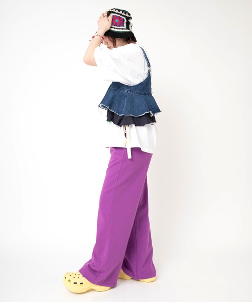 RNA（アールエヌエー）の「R4331 ヘビー天竺バギースウェット（その他パンツ・レディース・ブルー/ブラウン/ピンク/パープル/オレンジ/ネイビー・MEDIUM）」の11枚目の写真