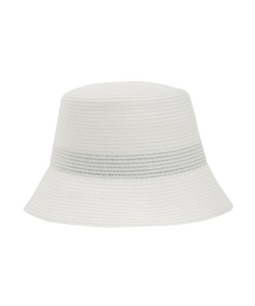 MERCURYDUO(マーキュリーデュオ)の「ウォッシャブルバケットハット(ハット・レディース・アイボリー/ブラック・FREE)」の3枚目の写真