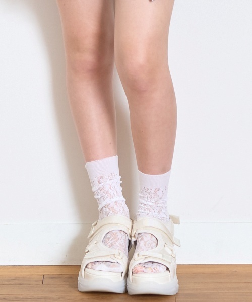 LOVETOXIC（ラブトキシック）の「【LTXC】ミルキーソールスポサン（サンダル・キッズ・ライトグレー/ブラック/オフホワイト・23-23.5cm/22-22.5/24-24.5cm）」の10枚目の写真