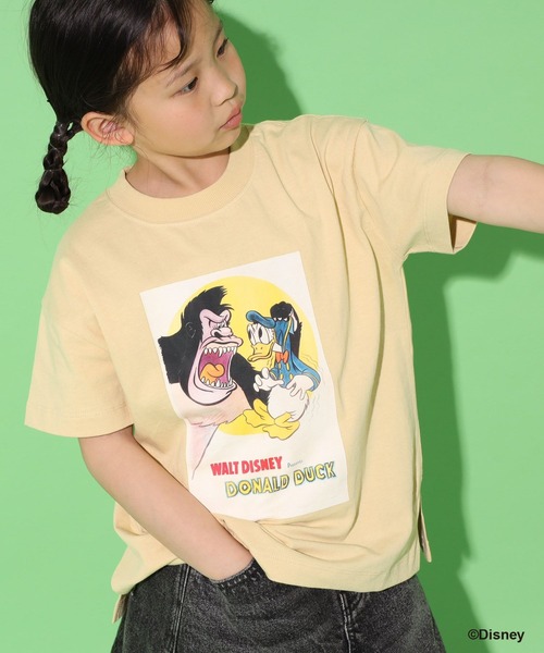LOWRYS FARM（ローリーズファーム）の「ＤＩＳＮＥＹ／アートＢＩＧＴ　 324978（Tシャツ/カットソー・キッズ・チャコールグレー/イエロー/オフホワイト・150cm/140cm/130cm/120cm/110cm）」の3枚目の写真